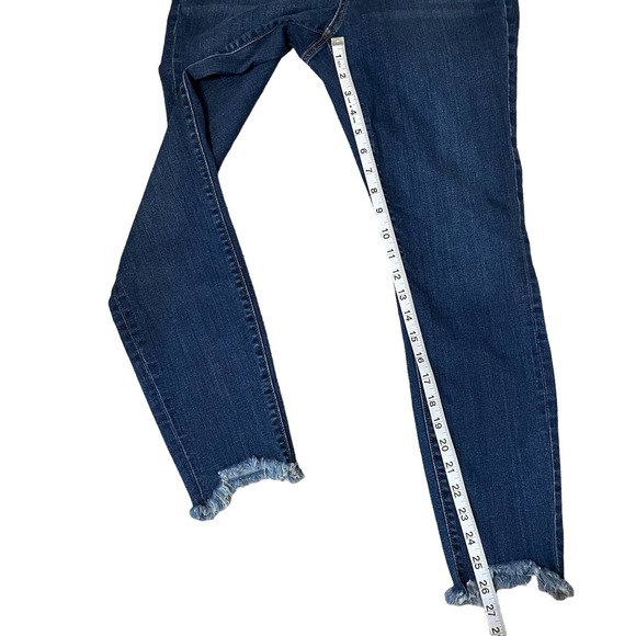 Loft Curvy Skinny Jeans Women's size 4 (27) Dark Wash - Picture 4 of 10